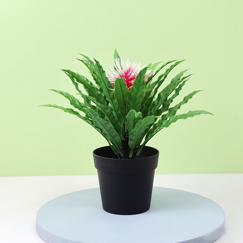 Potted Green Bonsai Plants Home Garden Small Tree Ornament Artificial Grass