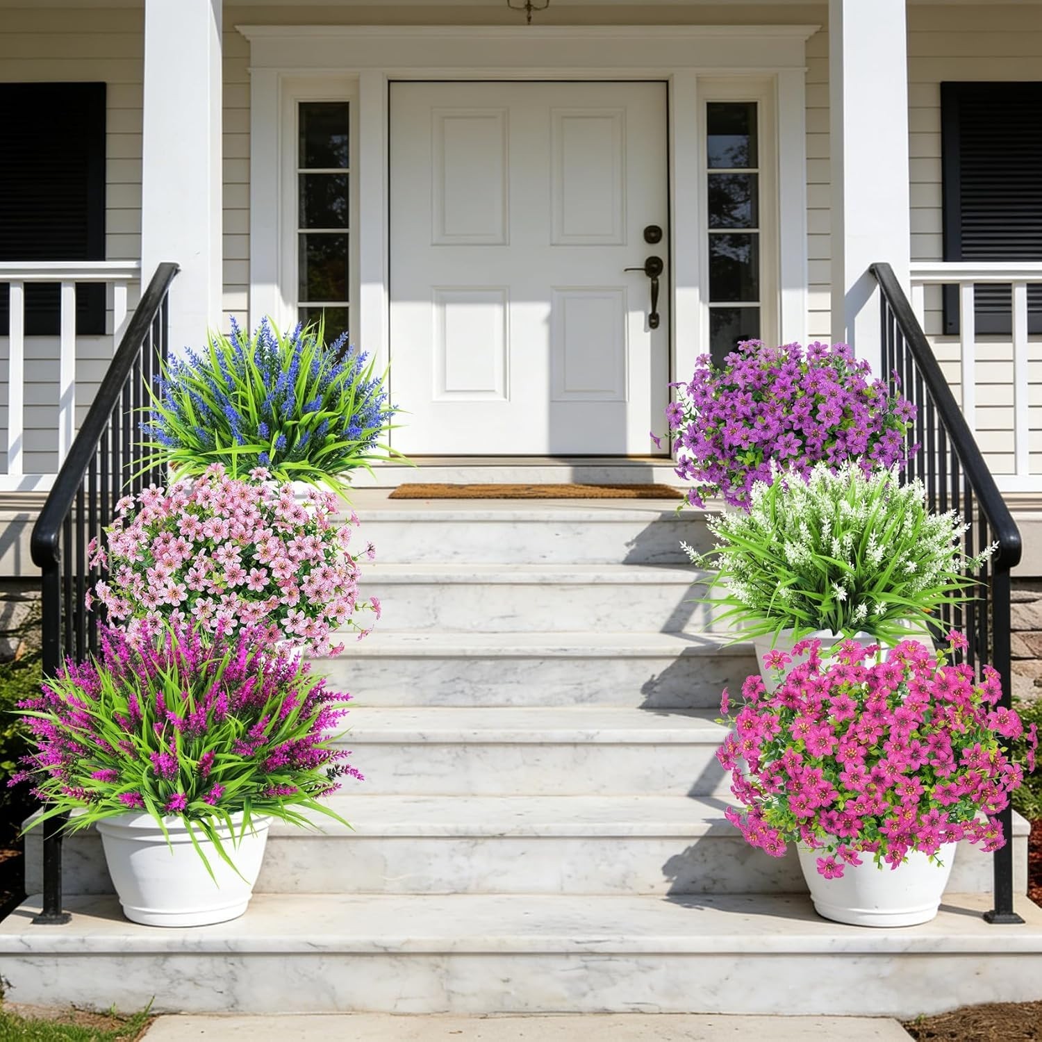 Elegant 24 Count Faux Flower Bundles for Home and Garden – Low Maintenance Charm