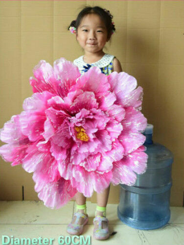 1X Big Silk Flower Artificial Fake Peony Dance Wedding Party Festival Decor New