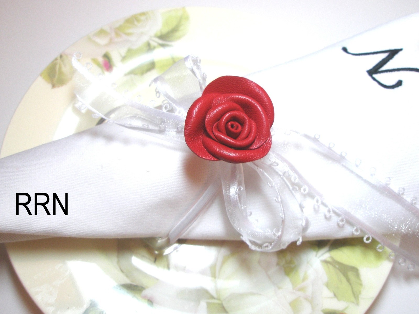 3rd Anniversary Wedding gift for her, leath Rose In Tea Cup leather flower decor