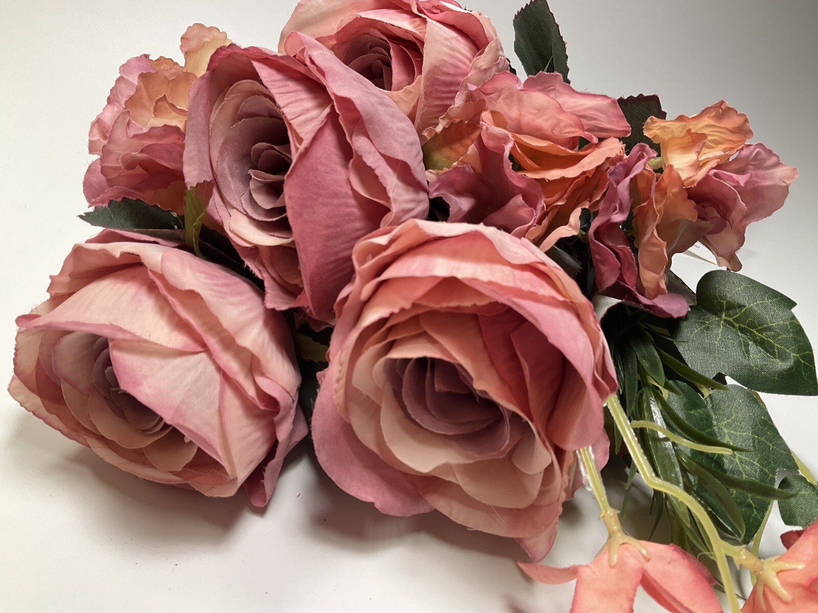 Big Artificial Peony Flowers Bouquet for Decoration Classic Silk Fake Light Pink