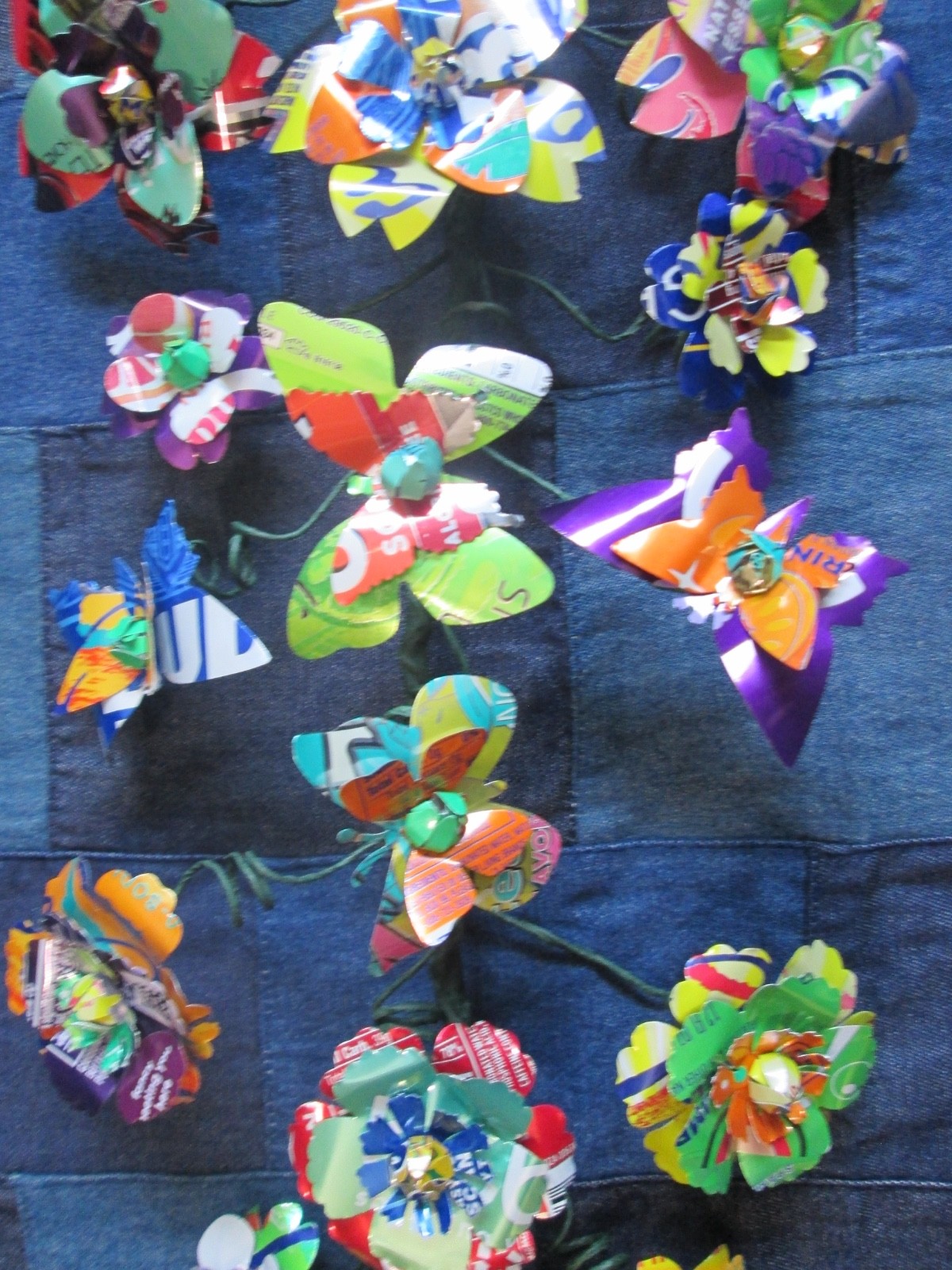 Flower & Butterfly Garlands Upcycled (x2 45″) Wedding Decor Gifts Spring