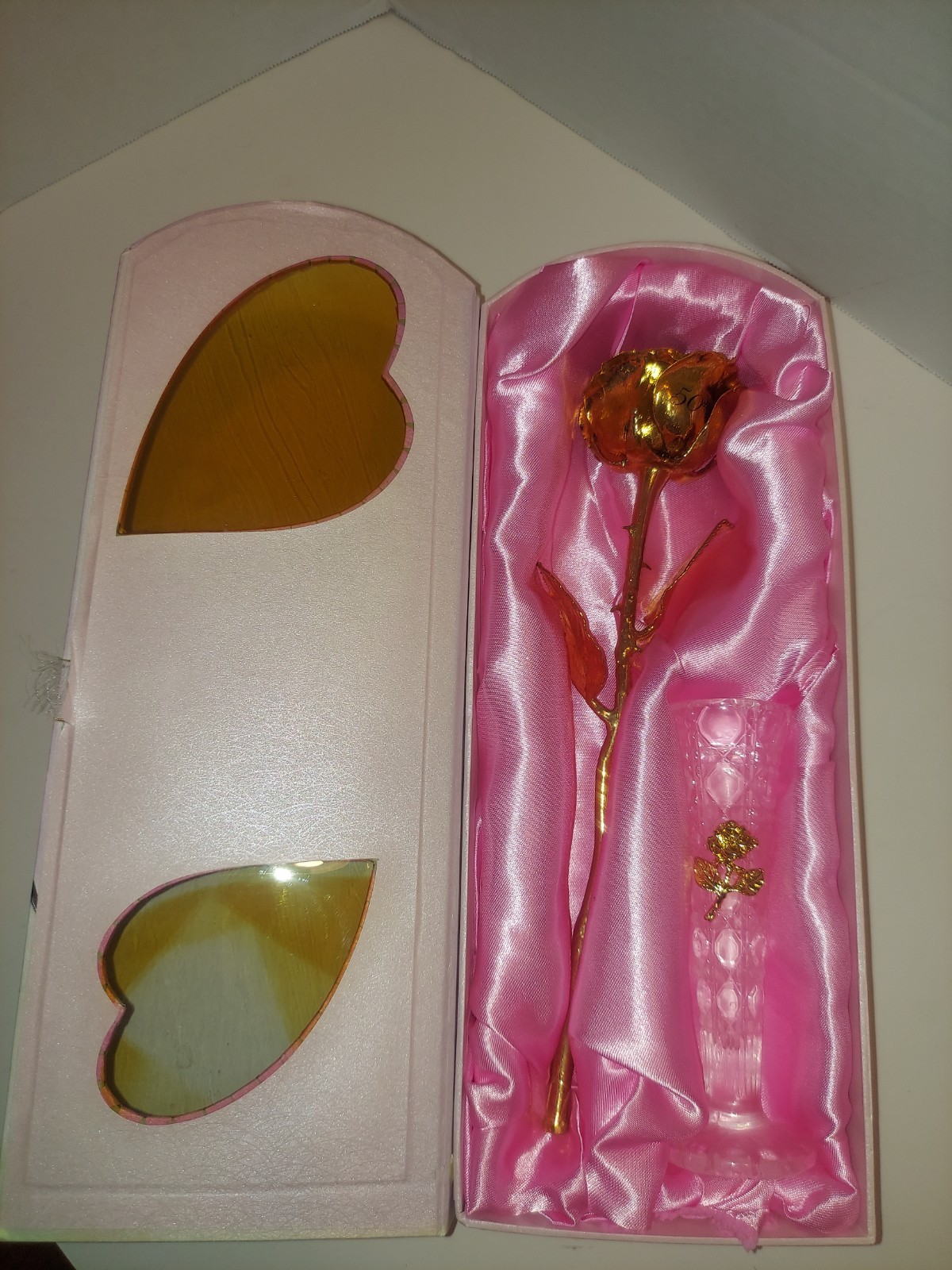 50th Anniversary Forever Rose 24k Finish. Preserved Rose.
