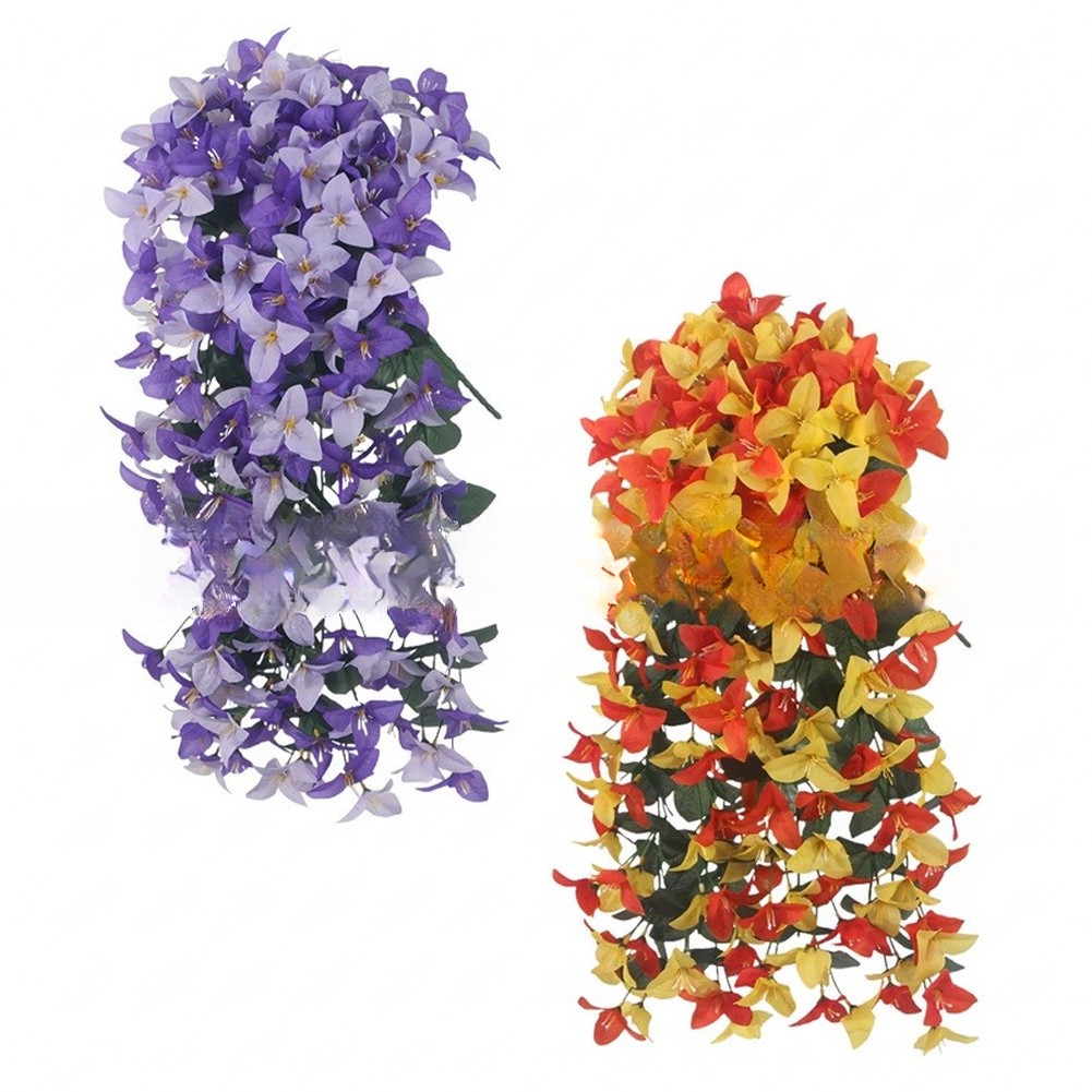 Silk Bougainvillea Vine Garland – Vivid Gradient Colors for Indoor Outdoor Use