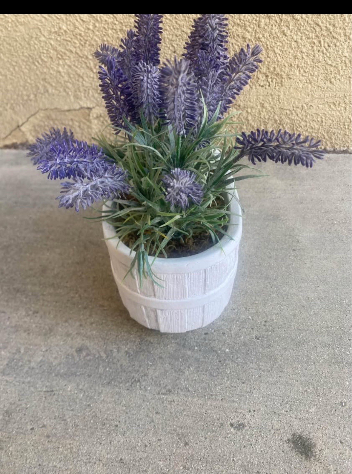 lavender faux planter home goods decor Purple Cottage Core Shabby Chic Farmhouse