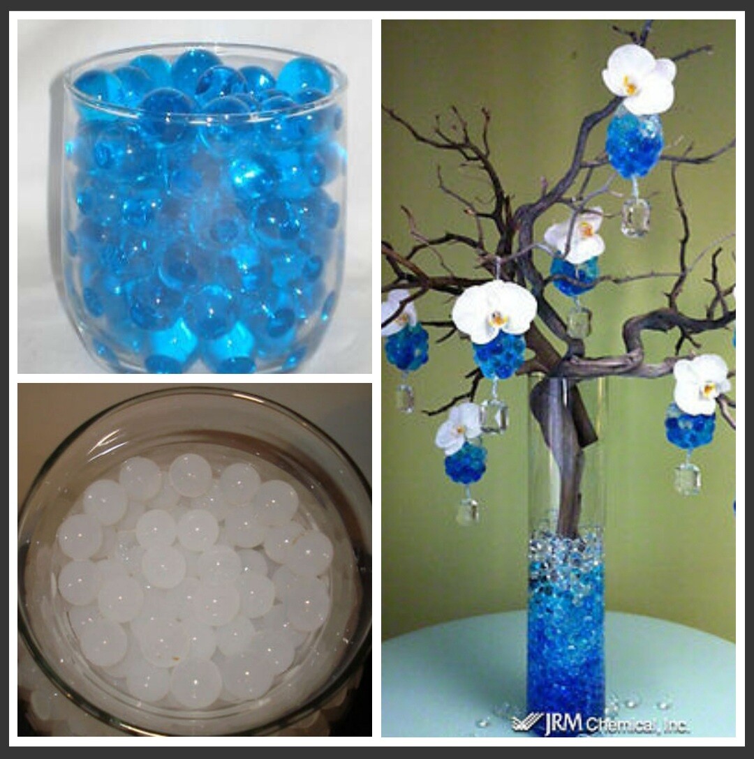 water growing gel beads reduce watering plants flowers – vase filler – 30 colors