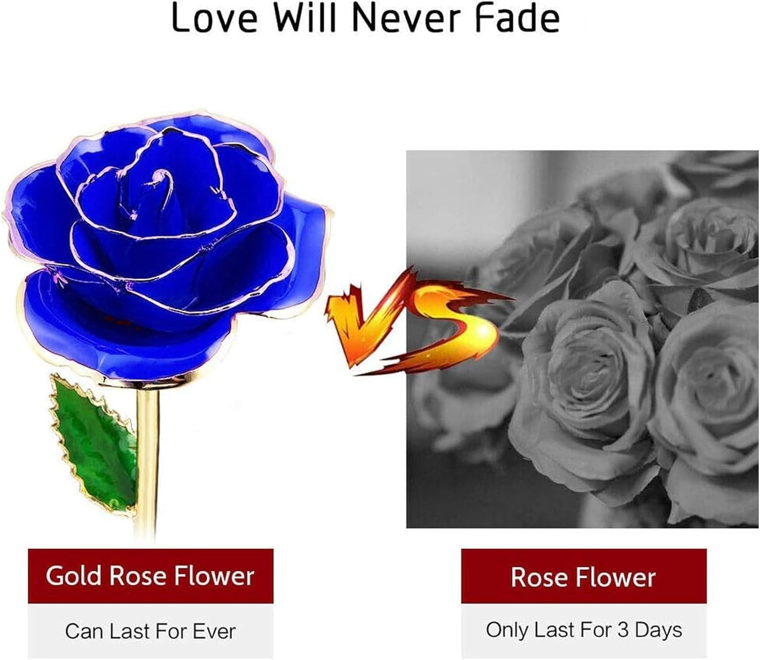 Gold Rose, Real Rose Dipped in 24K Gold, Preserved Rose Flower, Golden Dipped Ro