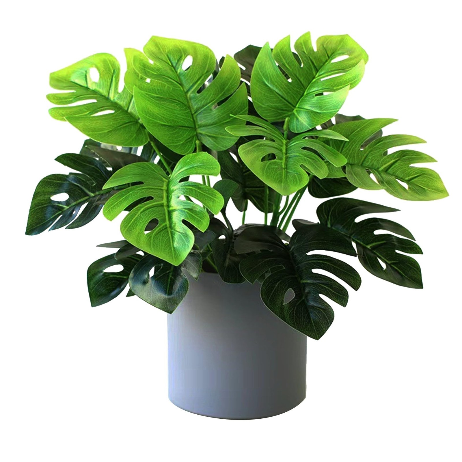 Artificial Monstera Plants, 10-inch Artificial Monstera Palm Trees, Faux Trop…