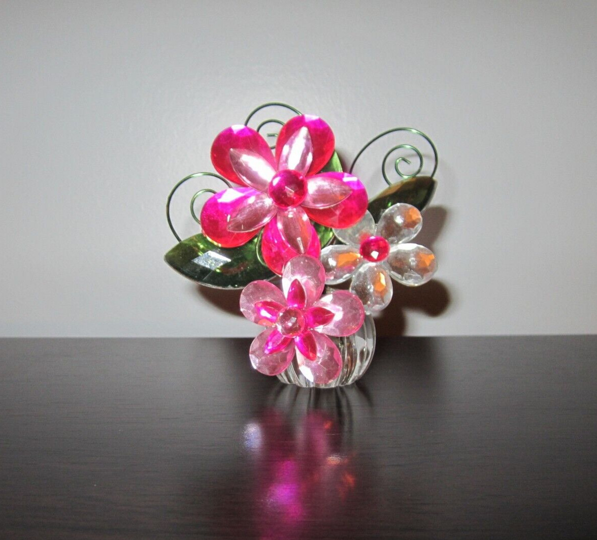 Bouquet Flowers Acrylic And Metal By Crystal Expressions Gante