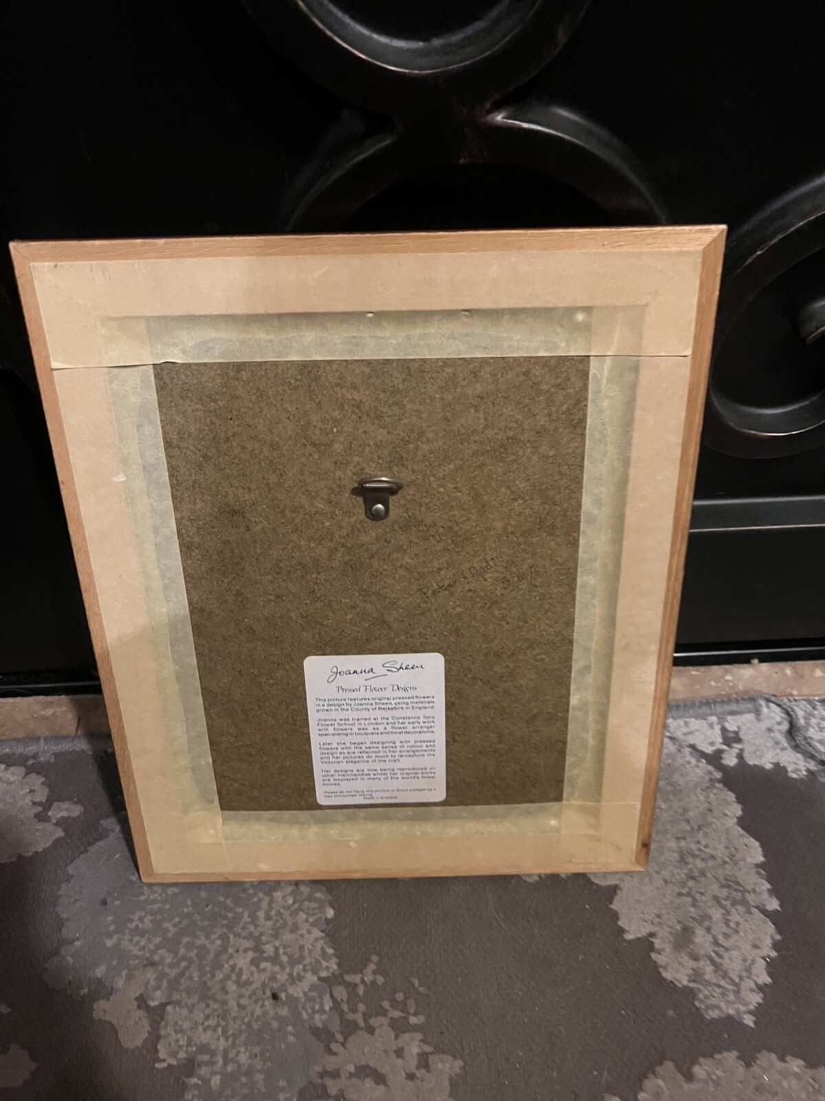 Joanna Sheer Pressed Flower Design Art Piece