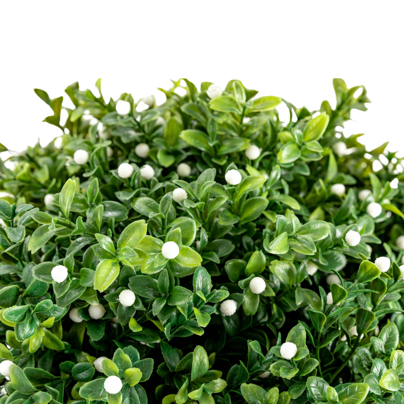 Set of 2 UV Resistant Home Outdoor Artificial Boxwood Topiary Ball Tree 20 in