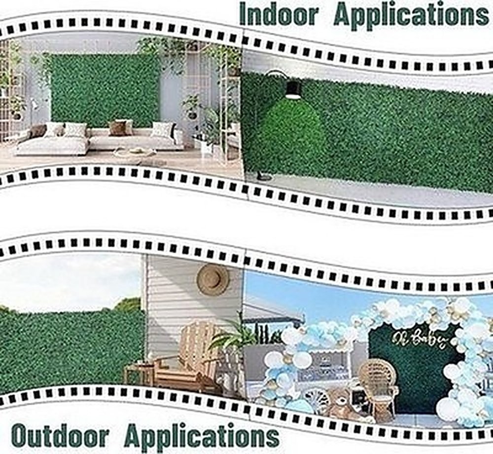 Heavy Duty Boxwood Panel 12 Pack 20″x20″ Artificial Grass Wall #R04