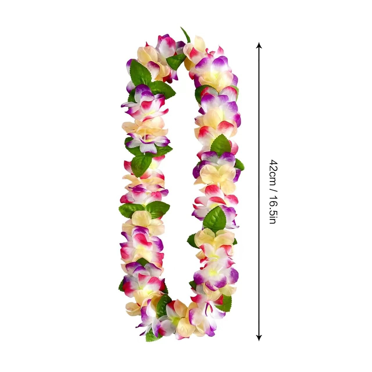 Hawaiian Leis For Luau Party Adults and Kids Tropical Party Decoration Supplies
