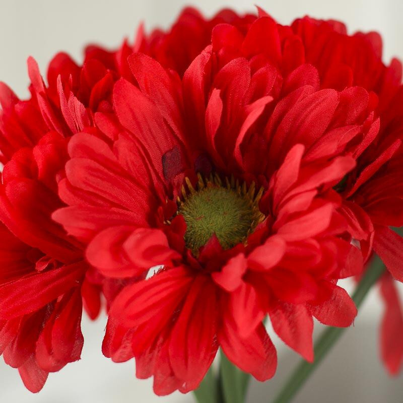 Set of 2 Red Artificial Gerbera Daisy 11-1/4″ Floral Bundles