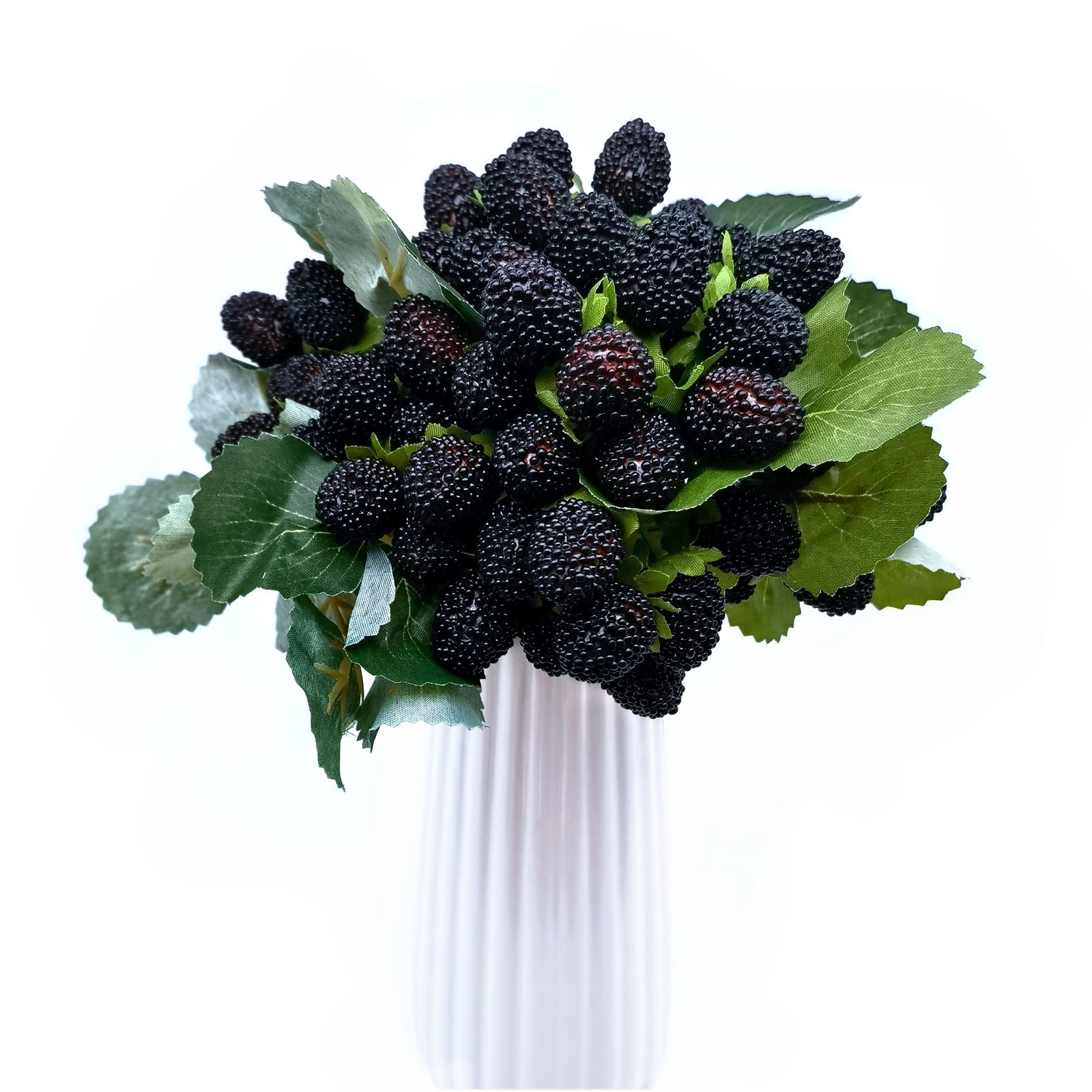 4PCS Artificial Raspberry Red Faux Fruit BlackBerry Props Table Decoration (B…