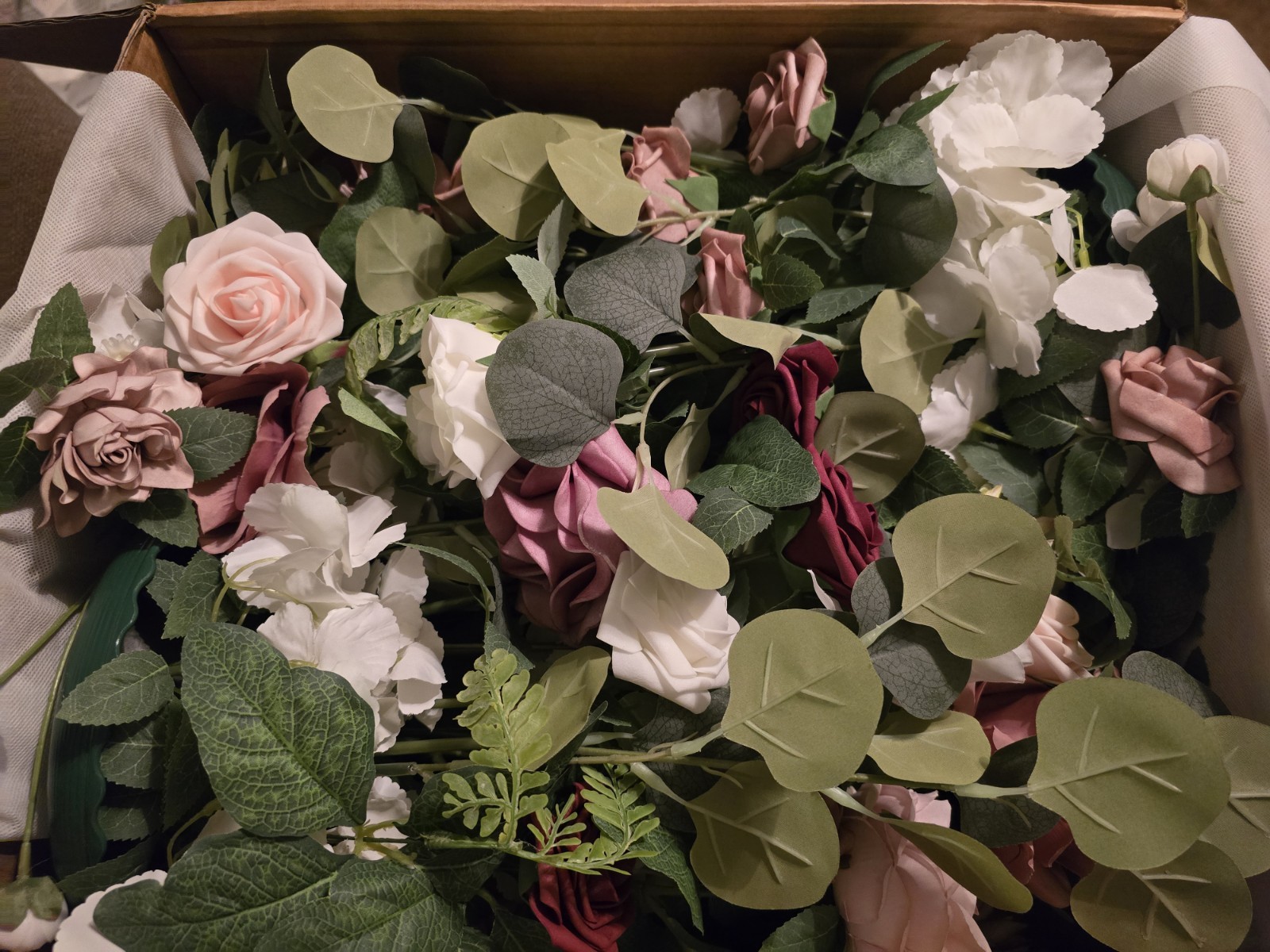 Ling’s Moment 41″ Free-Standing Pink Dusty Rose Wedding Flowers for Party Events