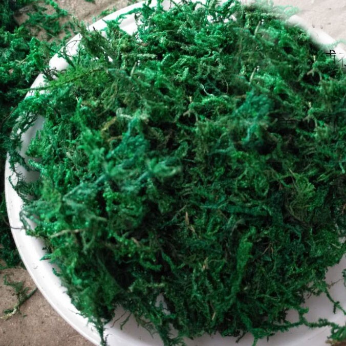 3 oz (85g) Artificial Plant Moss DIY Fake Plastic Flower Garden Micro Landscape