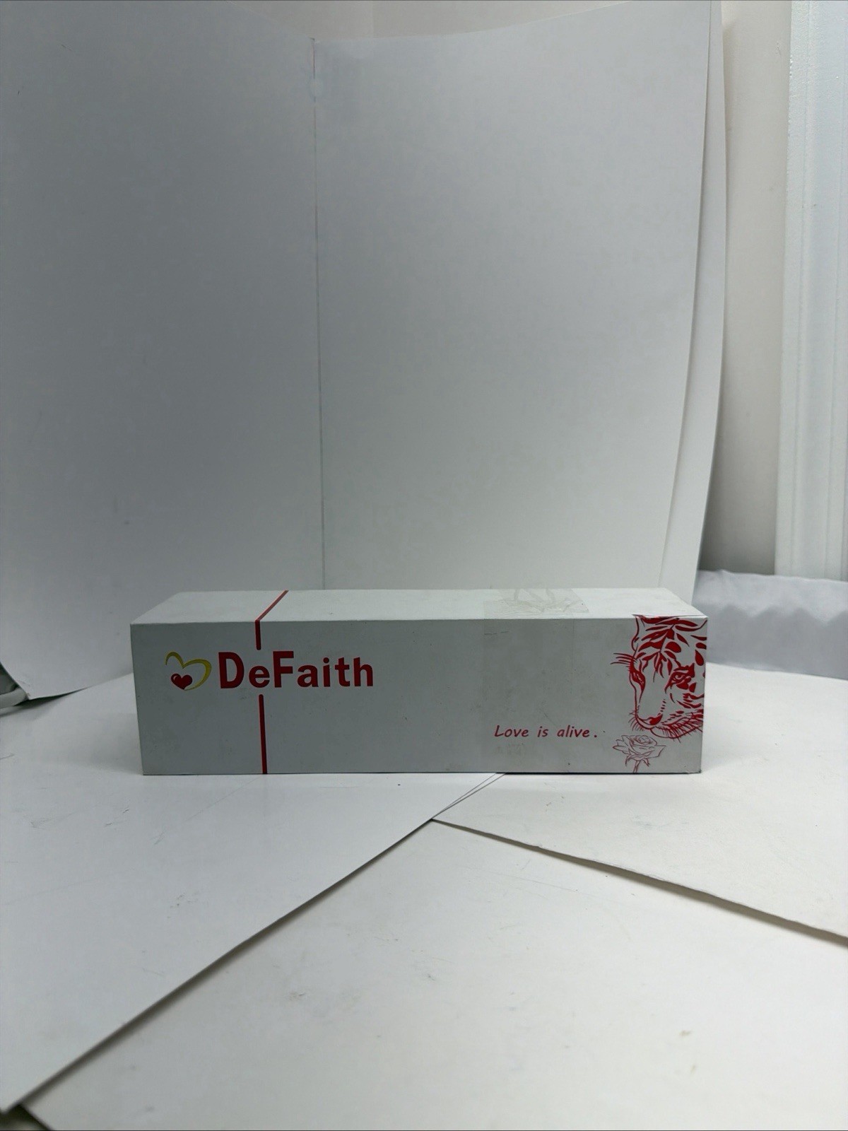 DeFaith 24K Gold Plated Real Rose w/ Gift Box Display Stand & Certificate