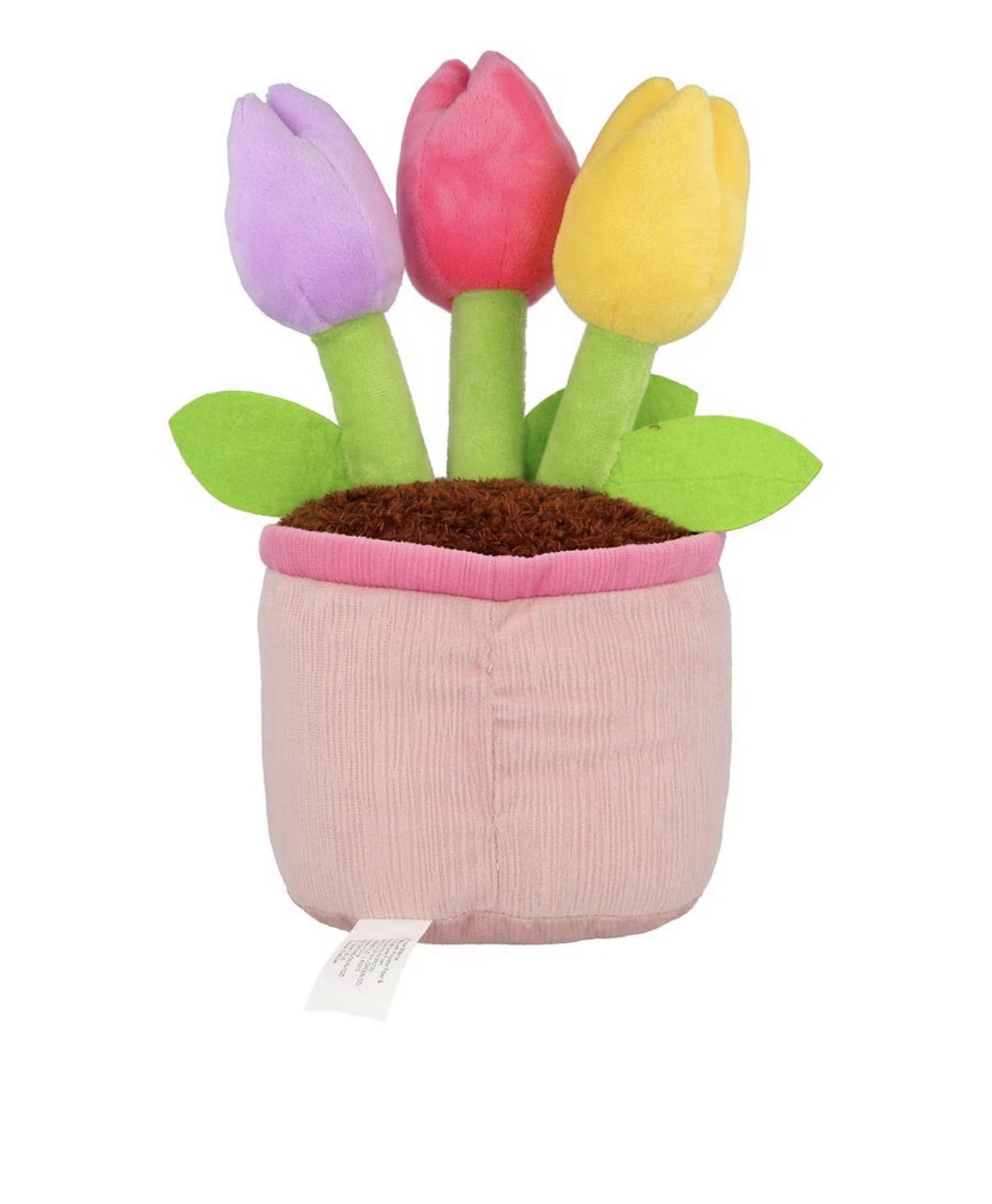 Tulip Flowers In Pot Plush 11” NEW