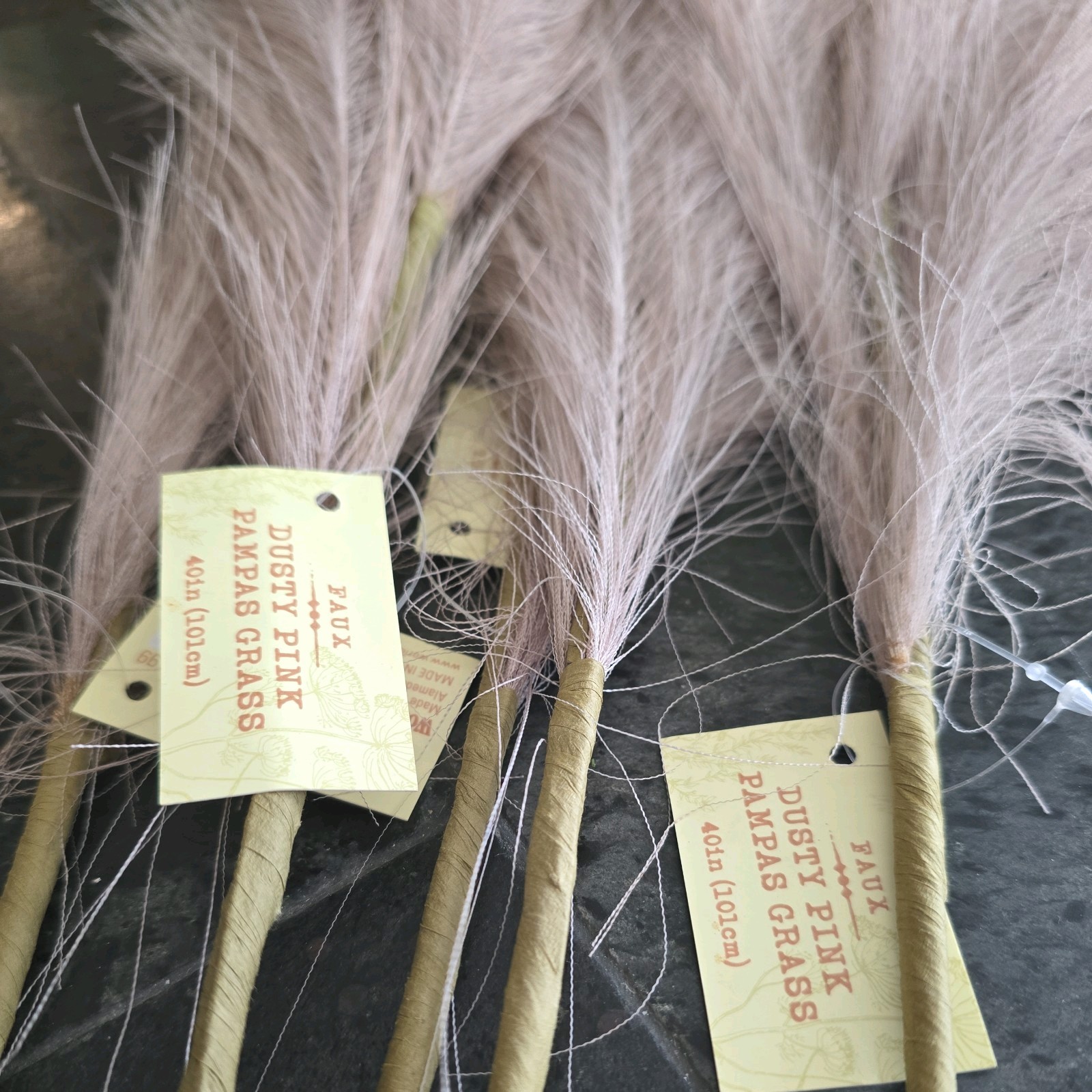 5PCS Faux Pampas Grass Large 36″/Tall Artificial Pompous Grass Pompass