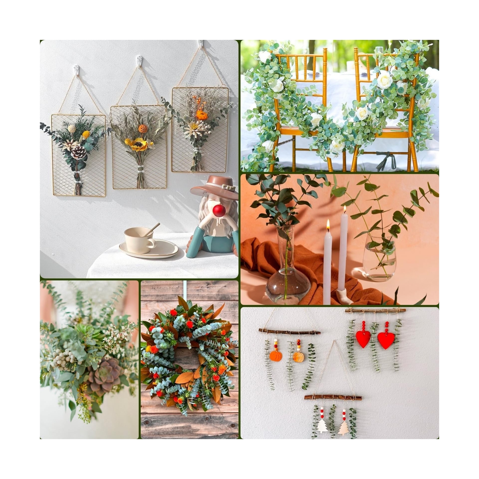 11 PCS Real Dried Eucalyptus for Shower Hanging Decor- 17” Large Eucalyptus …