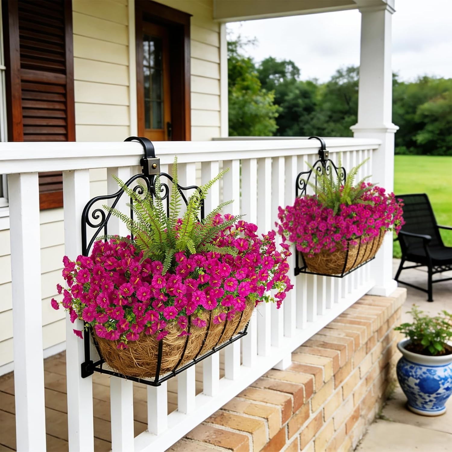 Vibrant Light Purple Faux Flowers & Ferns – Perfect for Spring Decor and Events