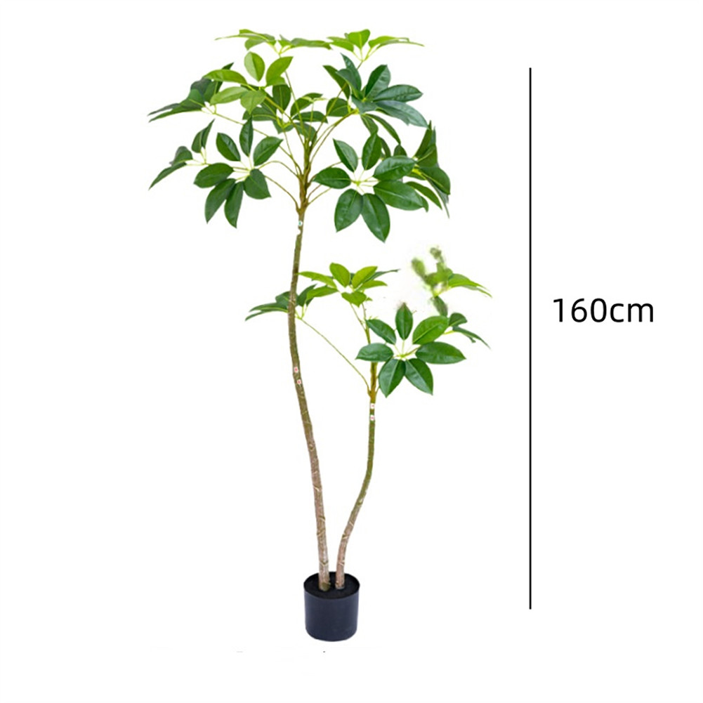 Artificial Umbrella For Indoor, 5.2FT/5.9FT Tall Fake Plants Artificial Plants W