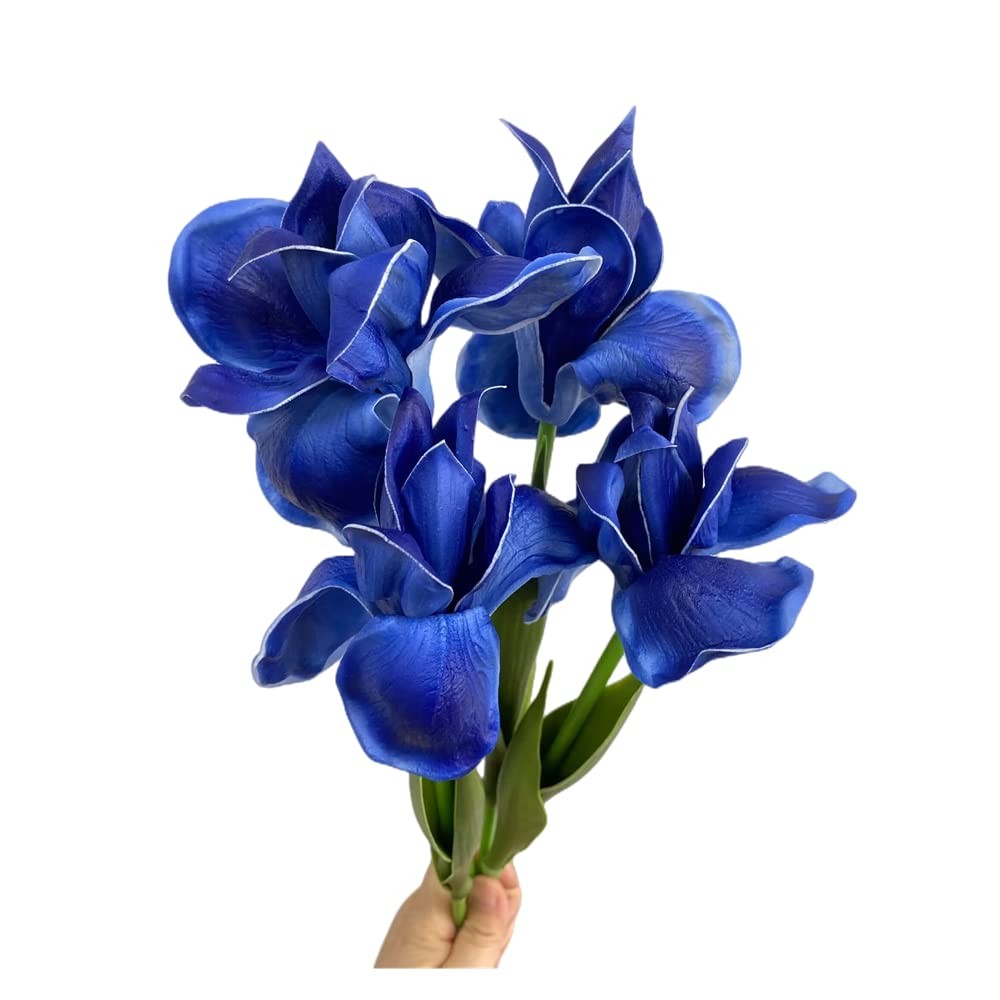 4pc Artificial Iris Flower Silk Flower,Flower Bouquet,Long Stem 18” Ireland …