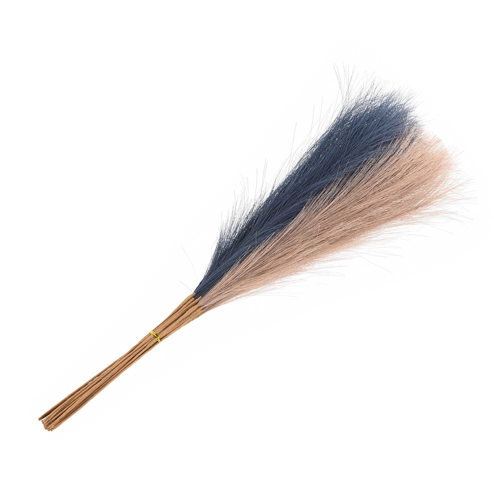 20 x Faux Pampas Grass,21″/55cm Fake Pampas Grass Decor,Dark Blue/Brown