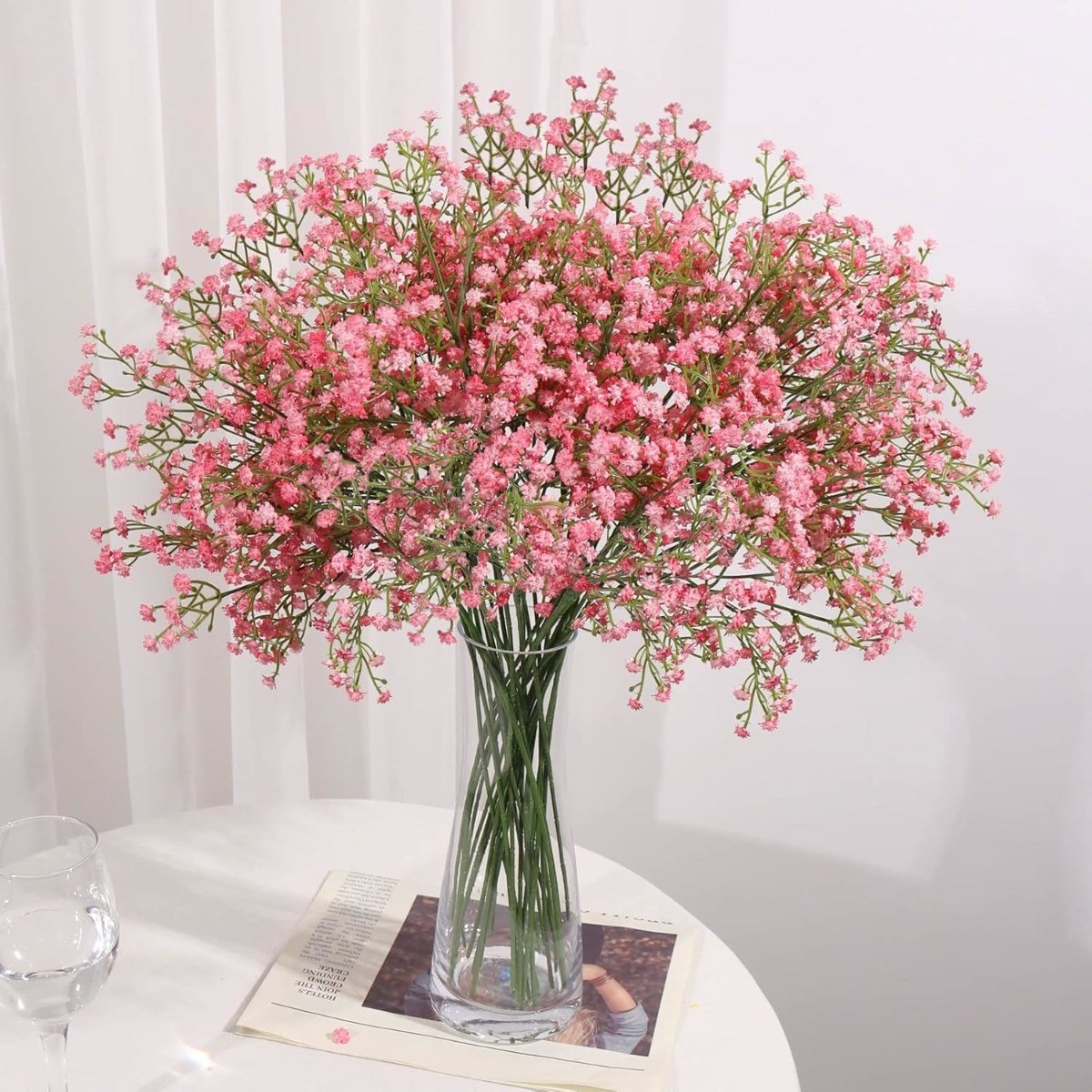 36Pcs Baby Breath Artificial Flowers Real Touch Gypsophila Wedding Bouquet Decor