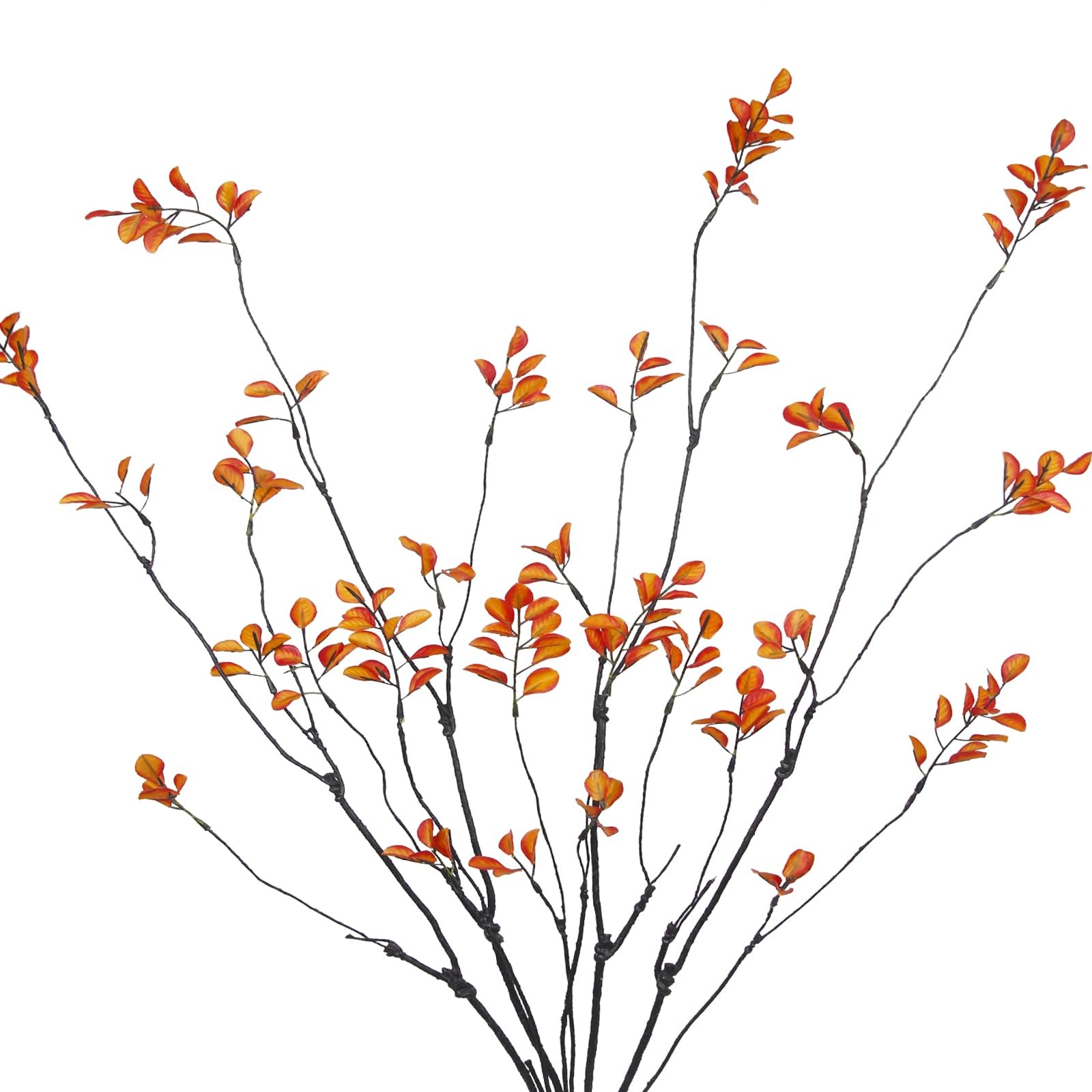4 Pcs Artificial Greenery Stems Plants 35.4″ Faux Branches for Vase Filler Fa…