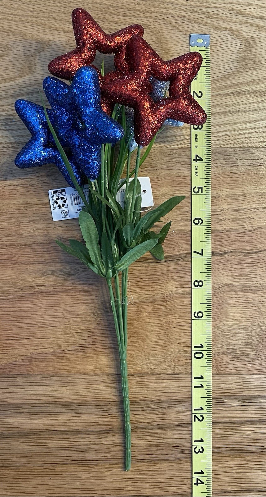 Mainstays Patriotic Bouquet of Stars Red White Blue 4th of July Memorial Day