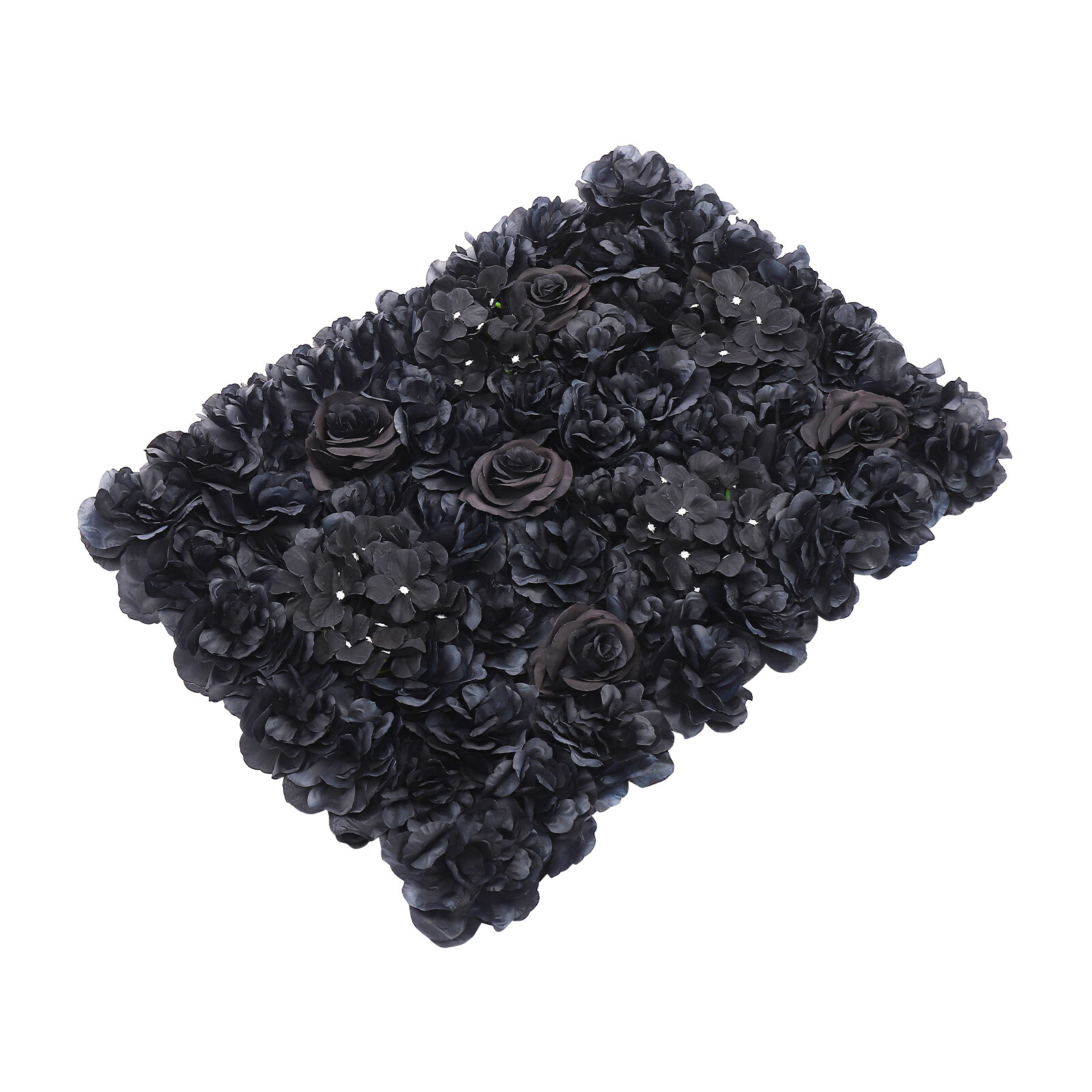 6 PCS Black Gothic Style Flowers Wall Panels Artificial Floral Wedding Decor NEW