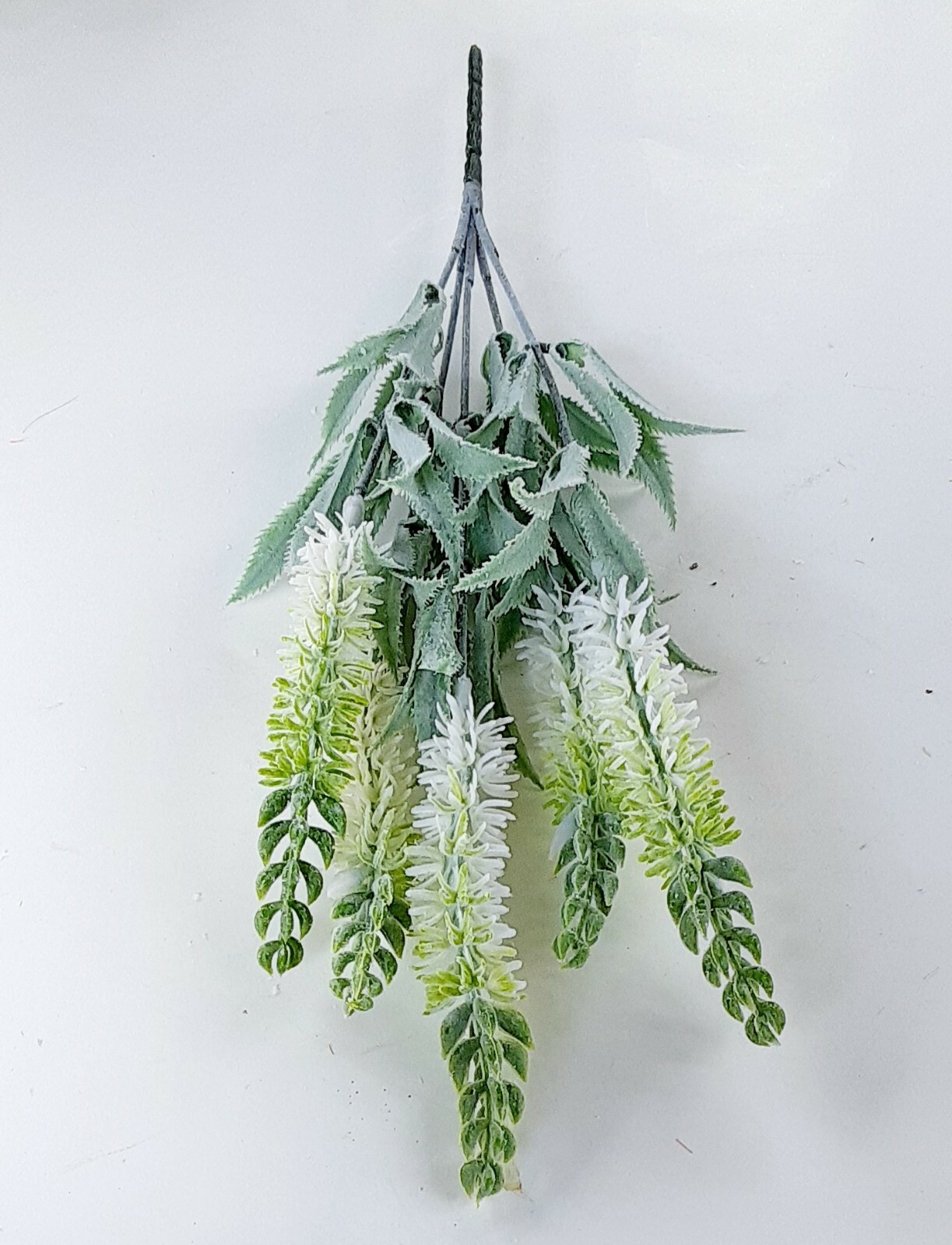 (2 pcs) White Lavender 16″ Silk Flower Plastic Filler Spray Floral Arrangement