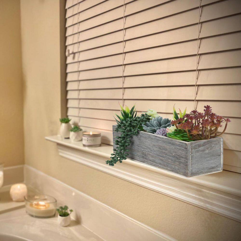 3.94 In. Succulent Series 11.4 In. Green Indoor Artificial Plant for Table Cente