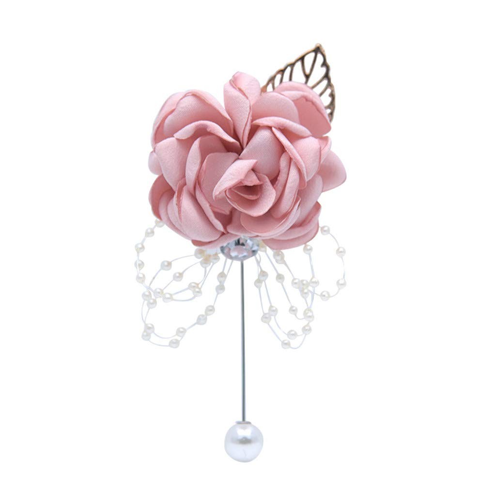 Rose Wedding Wrist Corsage And Boutonniere Set Party Prom Hand Ribbon Flower Sui