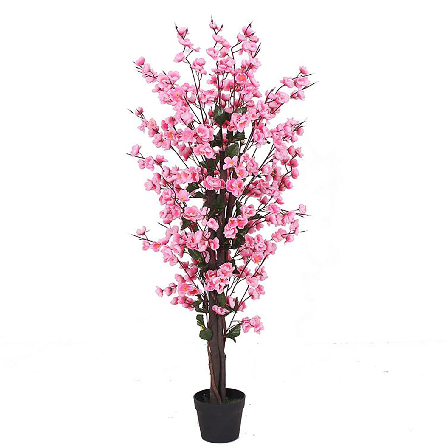 Artificial Pink Blossom Tree 120cm Realistic Faux Indoor Home Office Decor