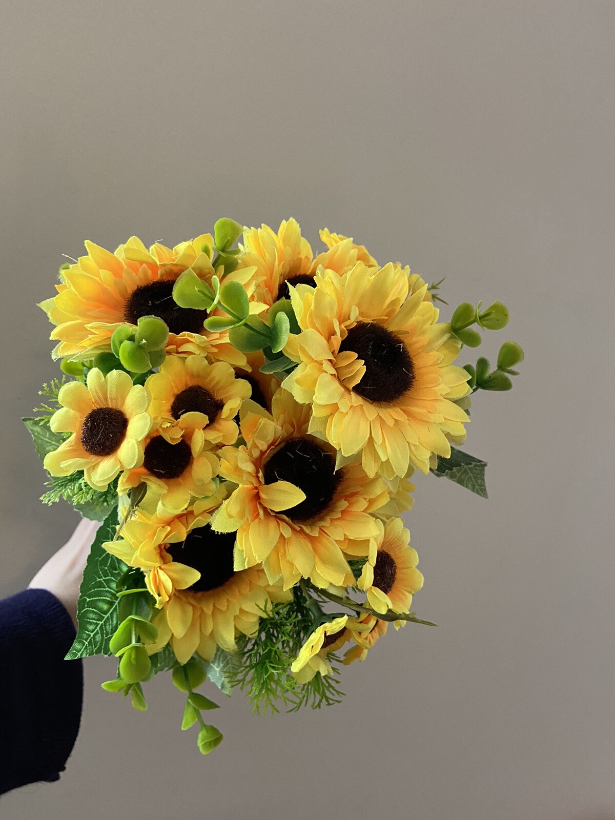 1 beautiful sunflower bouquet silk flower high quality artificial flower home