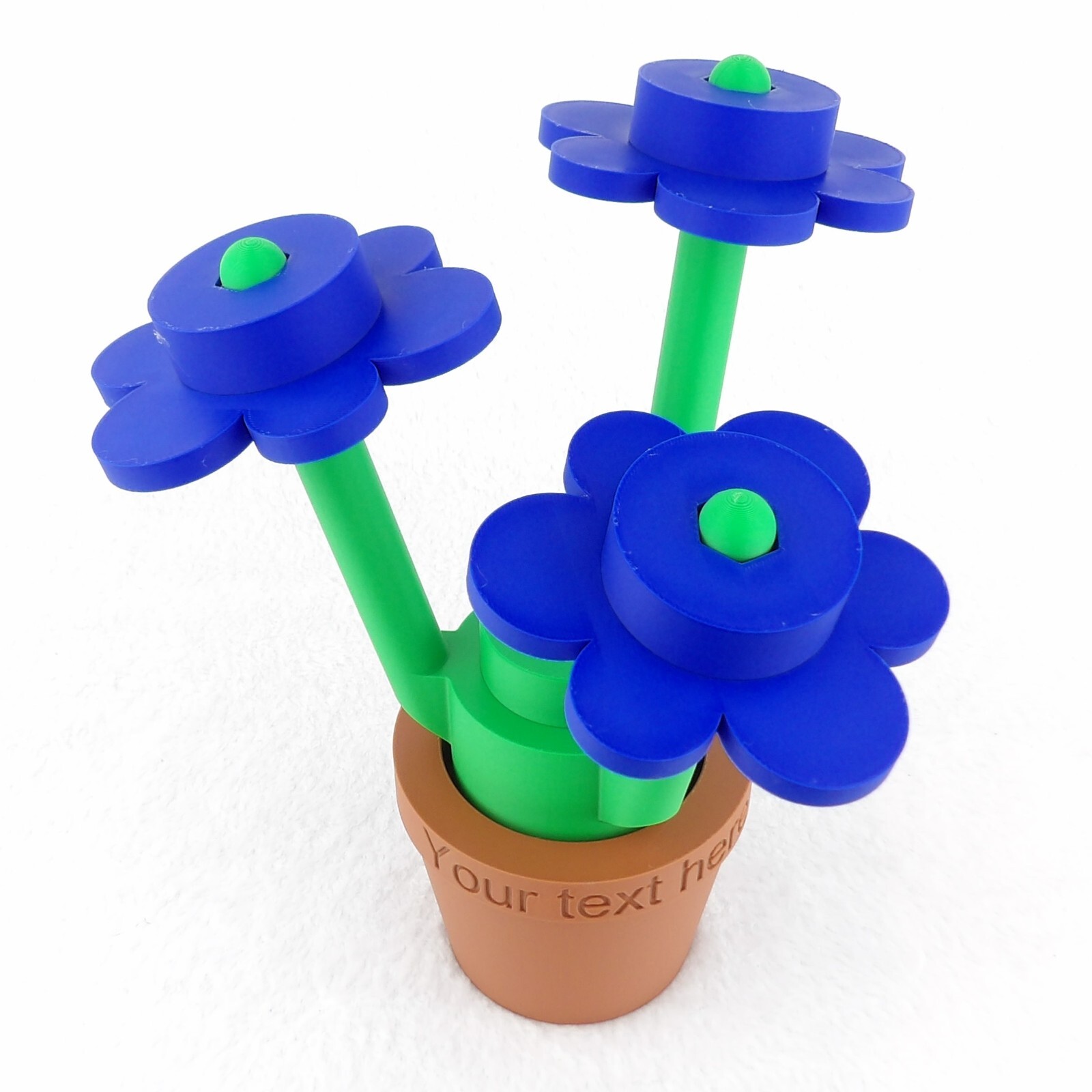 Big Brick Flower – 3D Printed – Life-Size Blocks – Custom color options