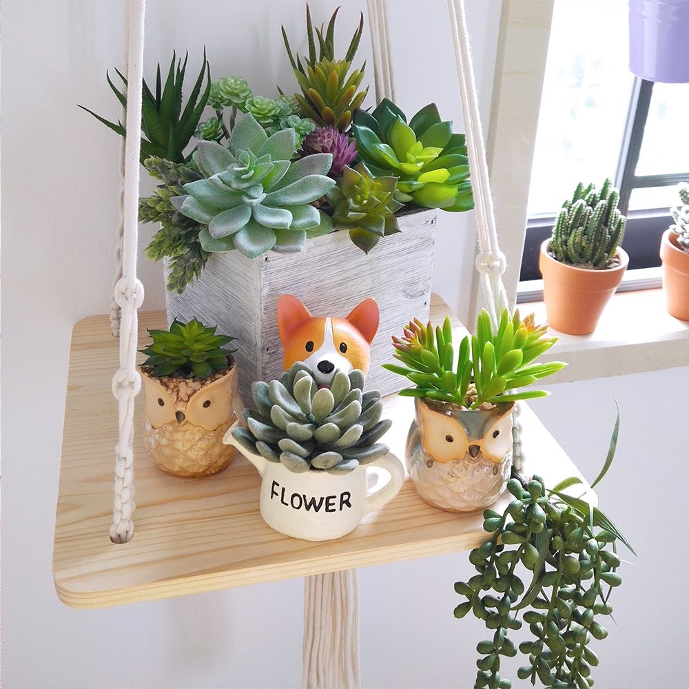 Winlyn 6 Pcs Unpotted Fake Succulents Assorted Faux Succulent in Different Gr…
