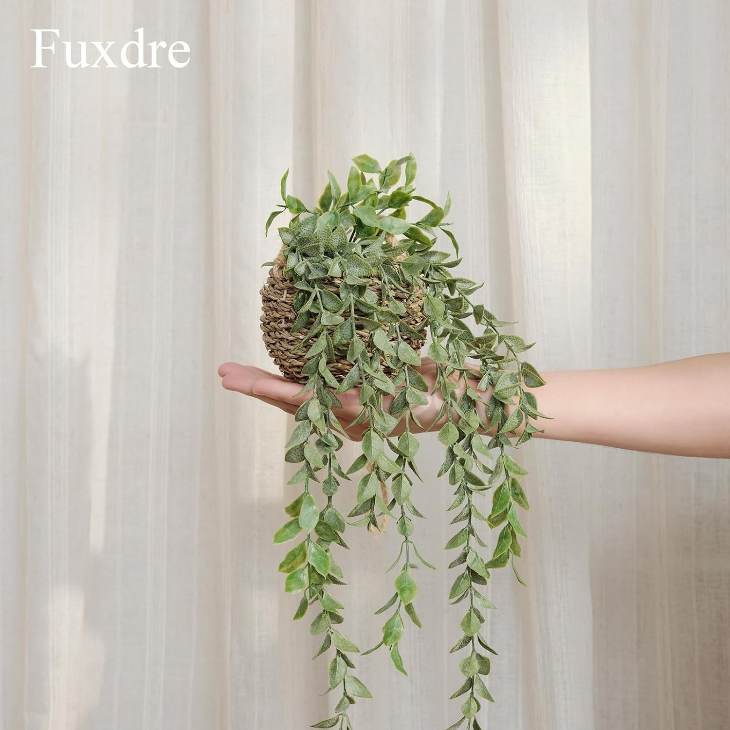 Charming 3 Pack Artificial Hanging Plants in Baskets for Stylish Home Decor