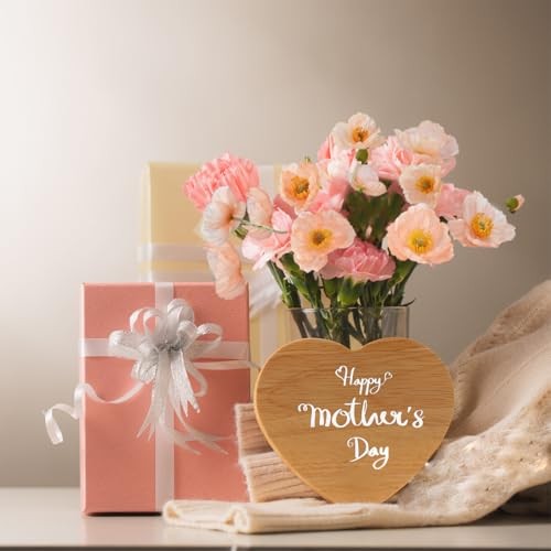 Artificial Flowers 5Pcs Poppies Flowers Artificial Silk Flowers for Home Coral