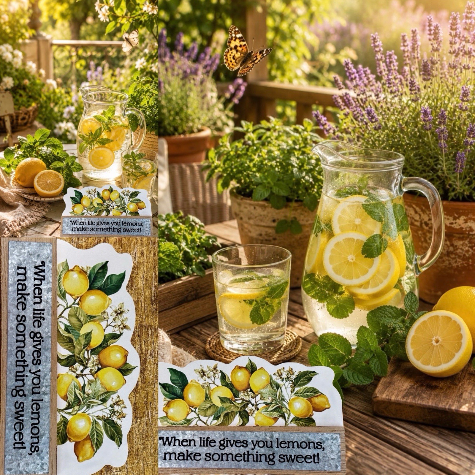 Lemon Table Centerpiece Decor Amalfi Coast Decoration RARE – Kitchen Wall Window