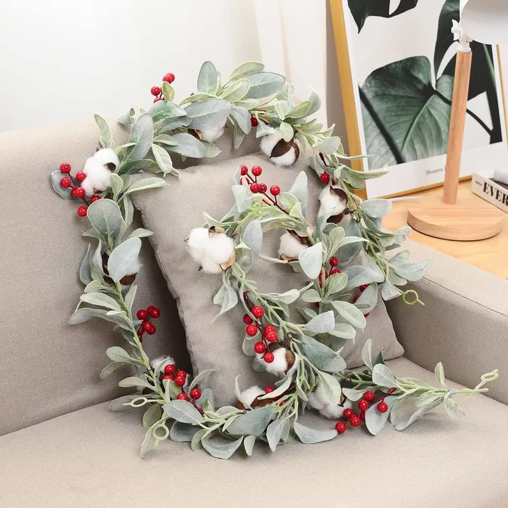 Artificial Flocked Lambs Ear Items 10pcs Fake Greenery Leaves for Wedding Bou…
