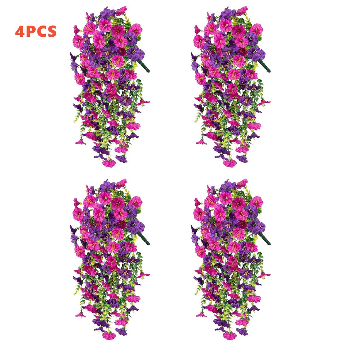 4/8Pcs Faux Floral Wreath Indoor Outdoor Flower Wedding Holiday Wall Home Decor