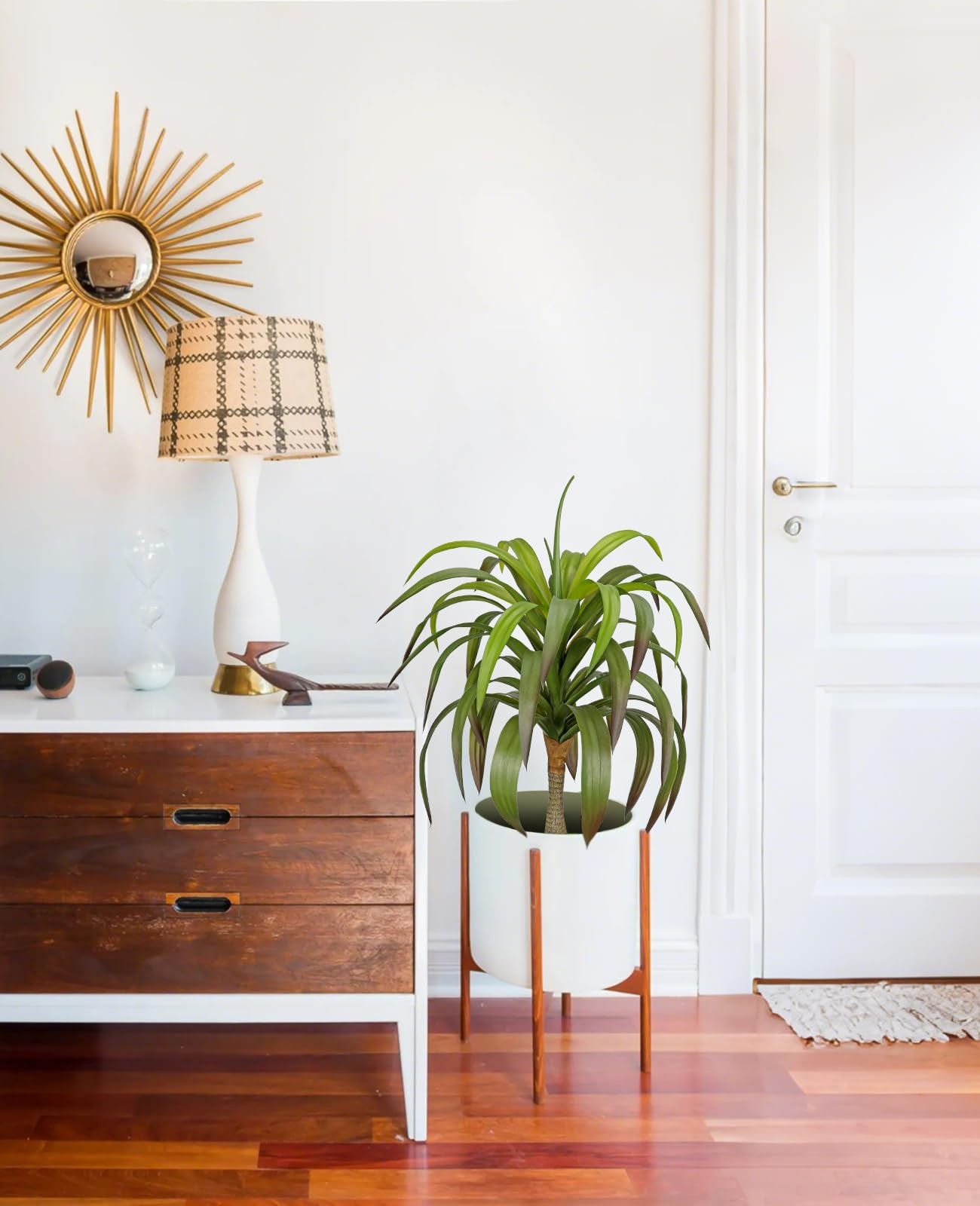 Briful Fake Agave Plant 22in Artificial Potted Outdoor Plants for Home Office