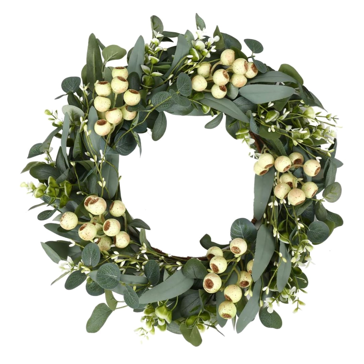 Handmade Green Eucalyptus Wreath 20in – Ideal for All Seasons & Occasions