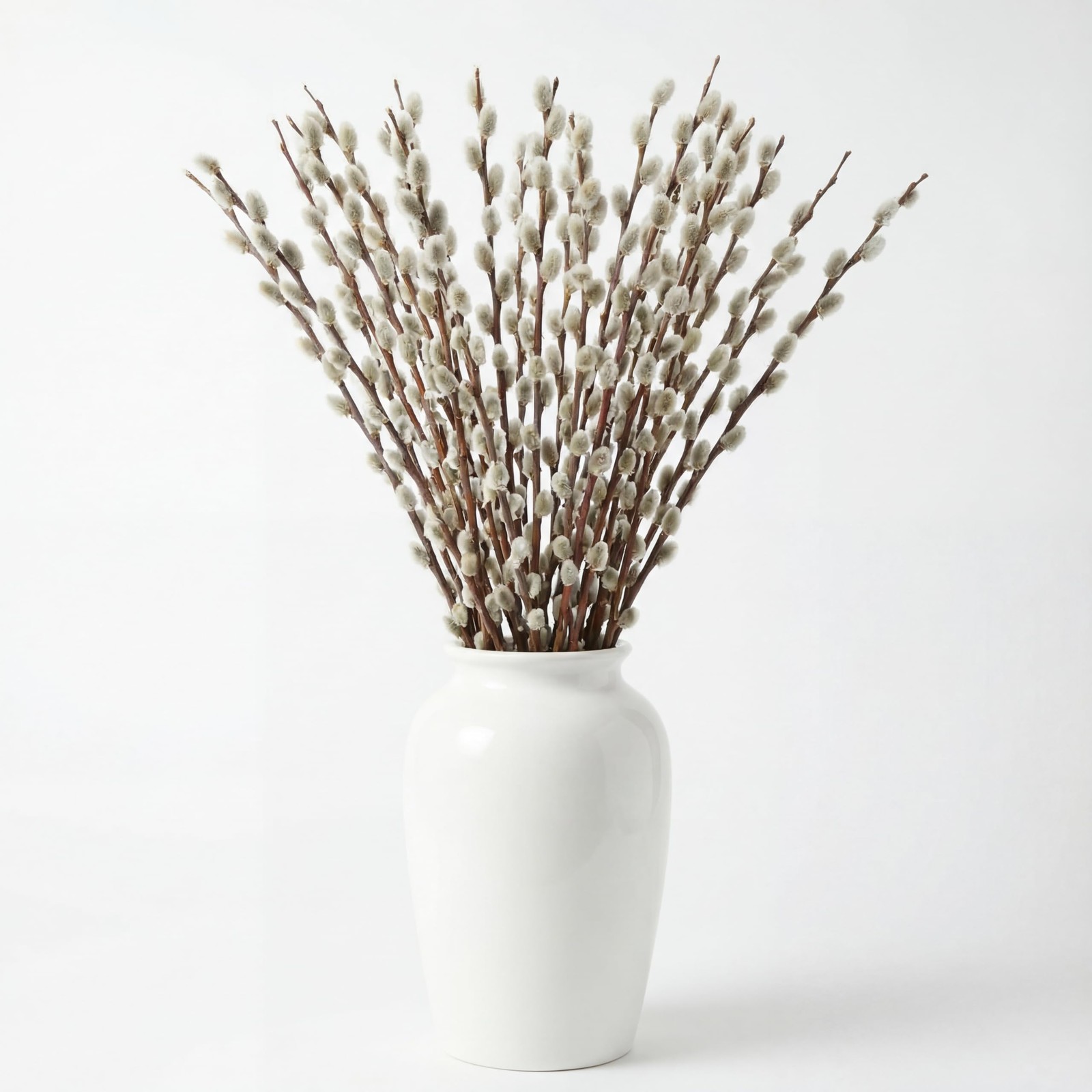 20 Stems 31.5” Real Dried Pussy Willow Branches for Vases 100% Natural Tall …