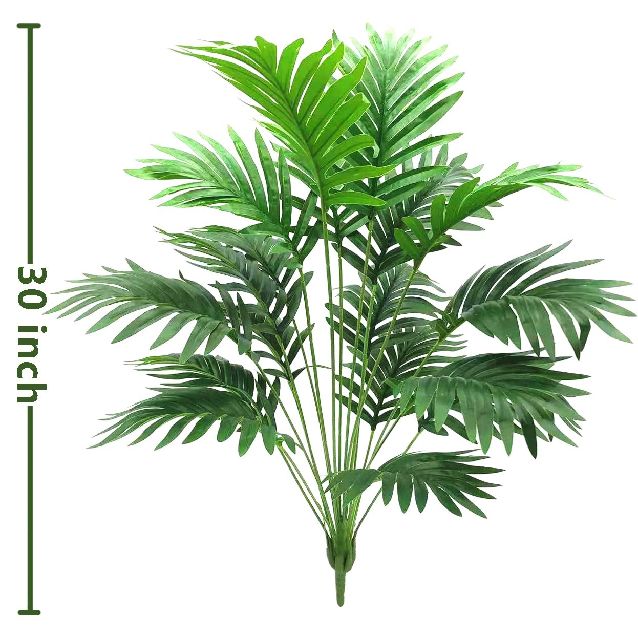 30″ Artificial Palm Plants Leaves Tropical Greenery Bush Imitation Faux Fake …
