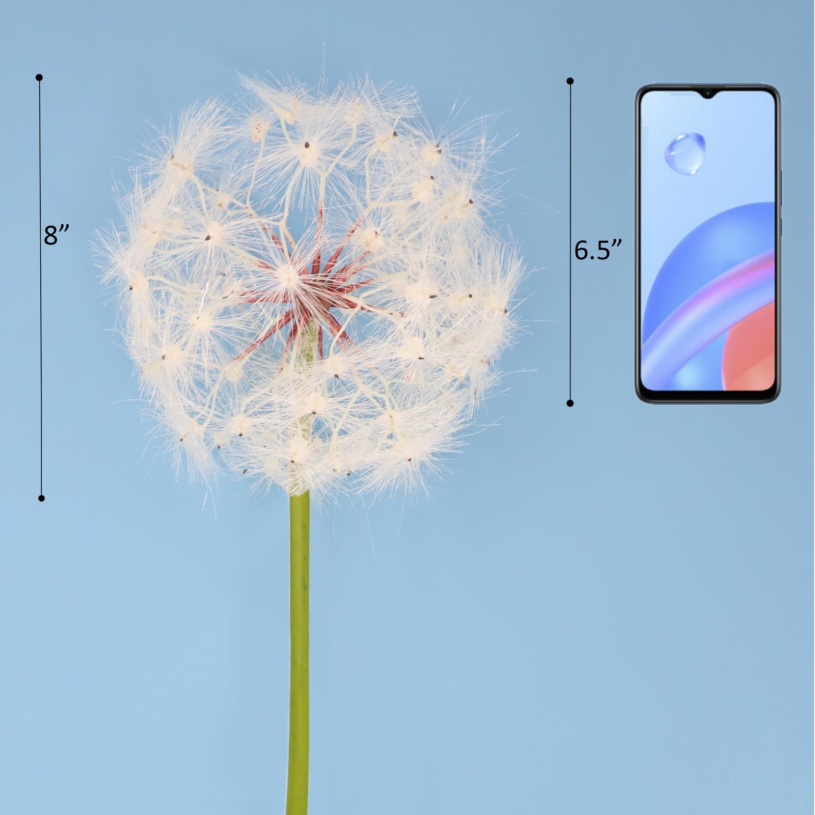Giant Artificial Dandelion Flower Fake Dandelion Decor For Home 2 Pcs white
